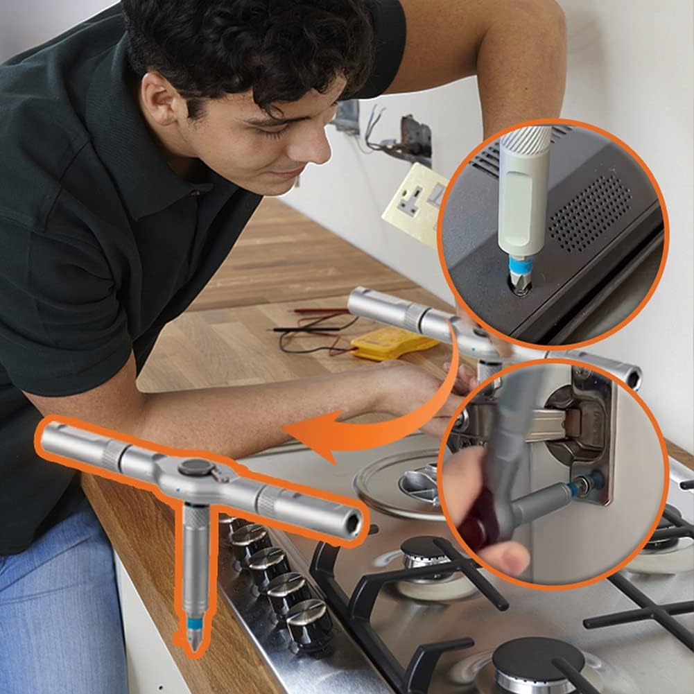🔥24 in 1 DlY Screwdriver Set Magnetic Compact and Portable Ratchet Screwdriver by mysite