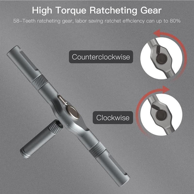 🔥24 in 1 DlY Screwdriver Set Magnetic Compact and Portable Ratchet Screwdriver by mysite