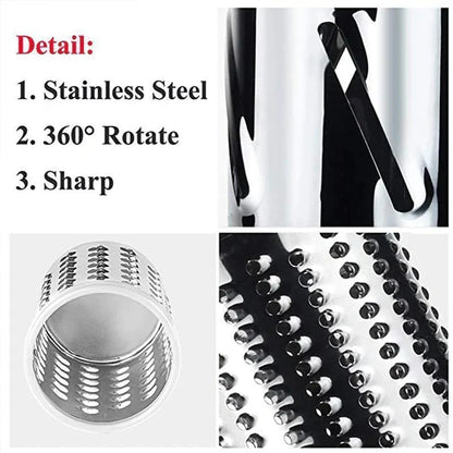 3 in 1 Rotary Cheese Grater Vegetable Slicer by mysite