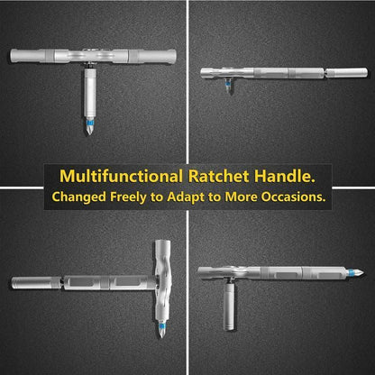 🔥24 in 1 DlY Screwdriver Set Magnetic Compact and Portable Ratchet Screwdriver by mysite