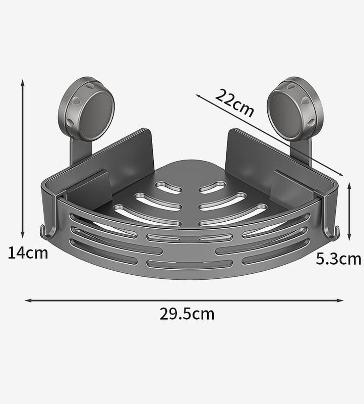 🔥Clearance Sale🎄3-Pack Gun Gray Plastic Triangle Suction Cup by mysite