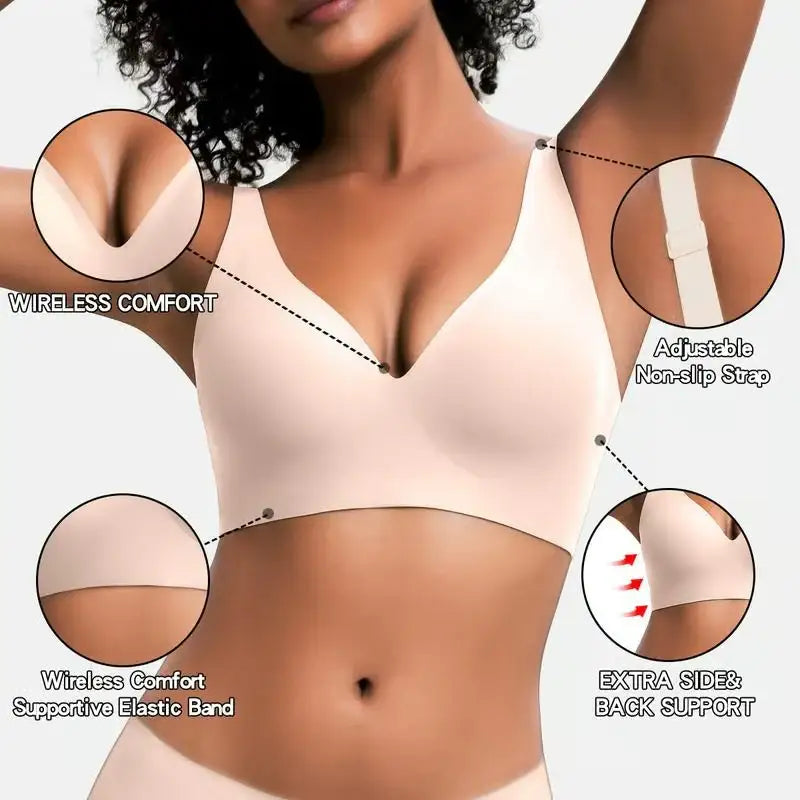🏆#1 Bestselling🏆 Women’s Wireless Jelly Bra | Full Coverage Comfort Support by mysite